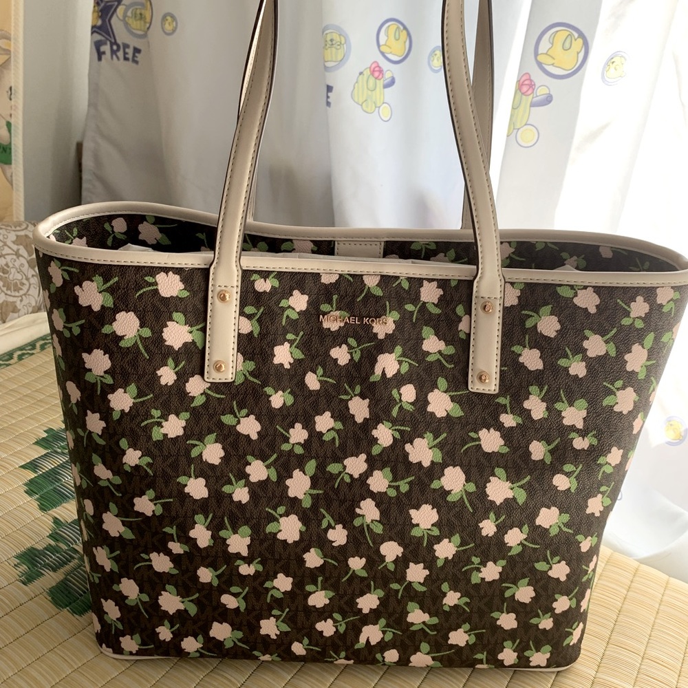 Michael Kors Floral LG open tote